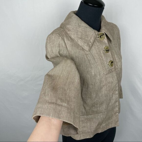 Banana Republic Factory Linen Blend Y2K Jacket - Women’s S - Picture 5 of 6